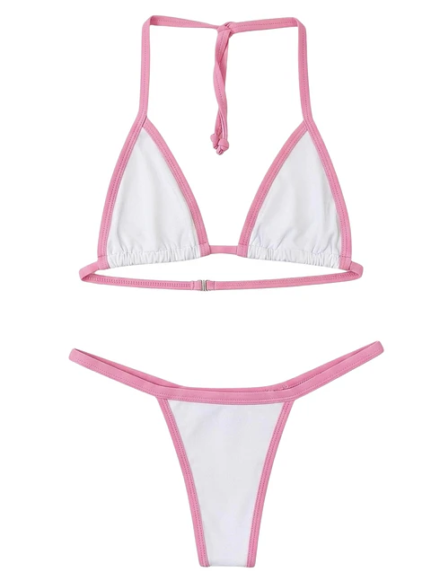 Branco/Rosa chiclete