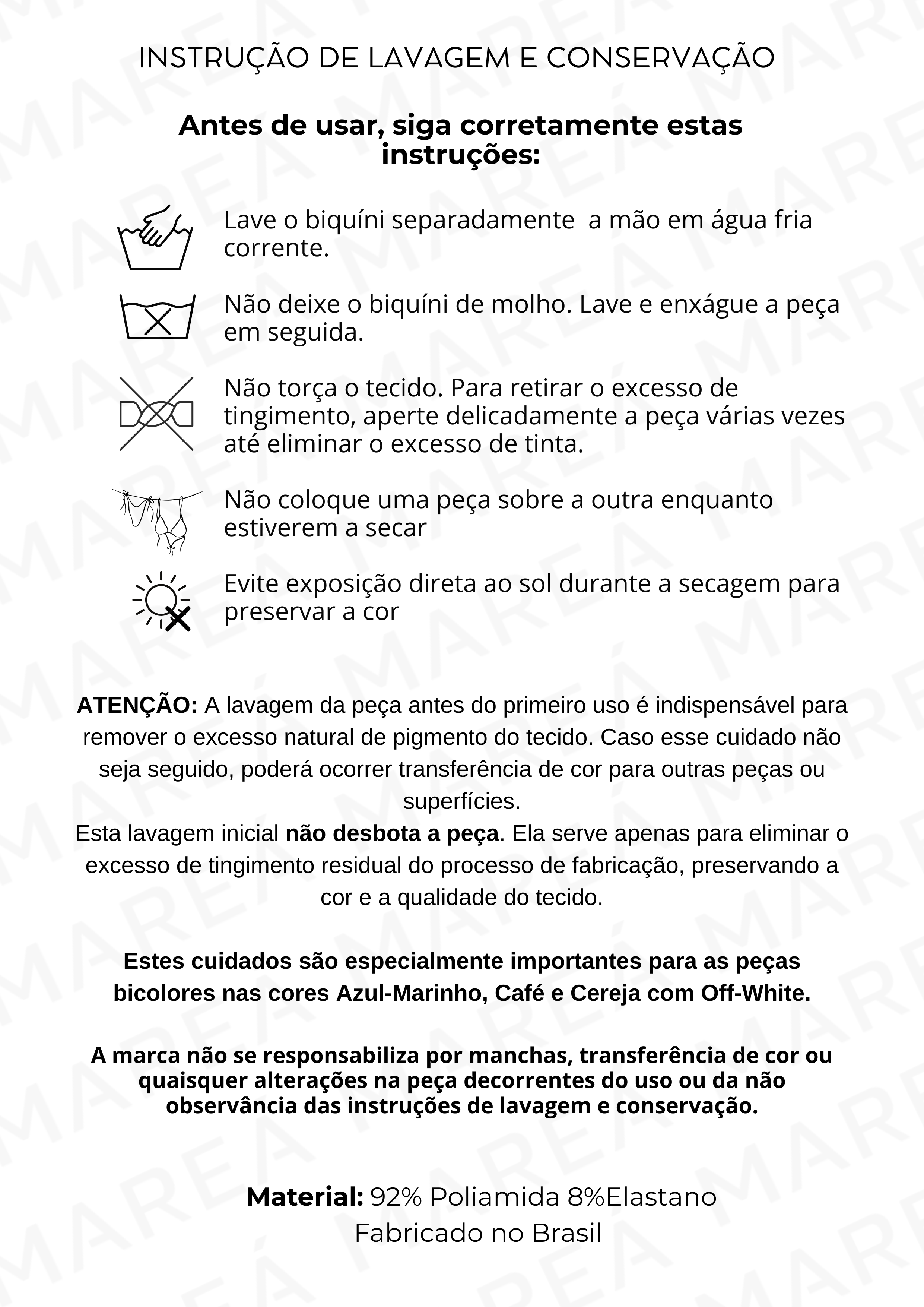 Material e Cuidados