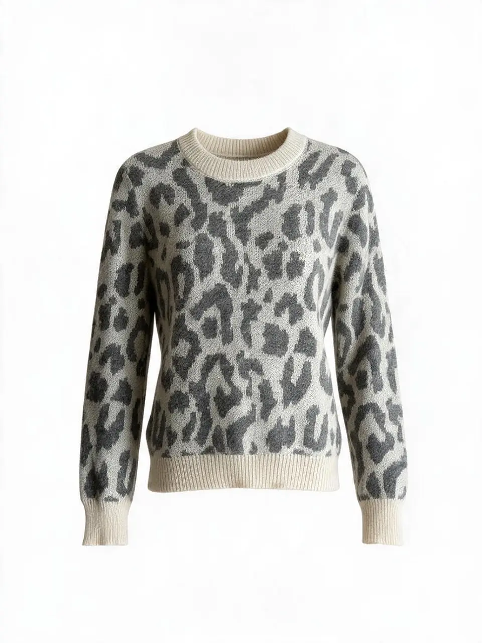 Camisola malha fina padrão animal 2