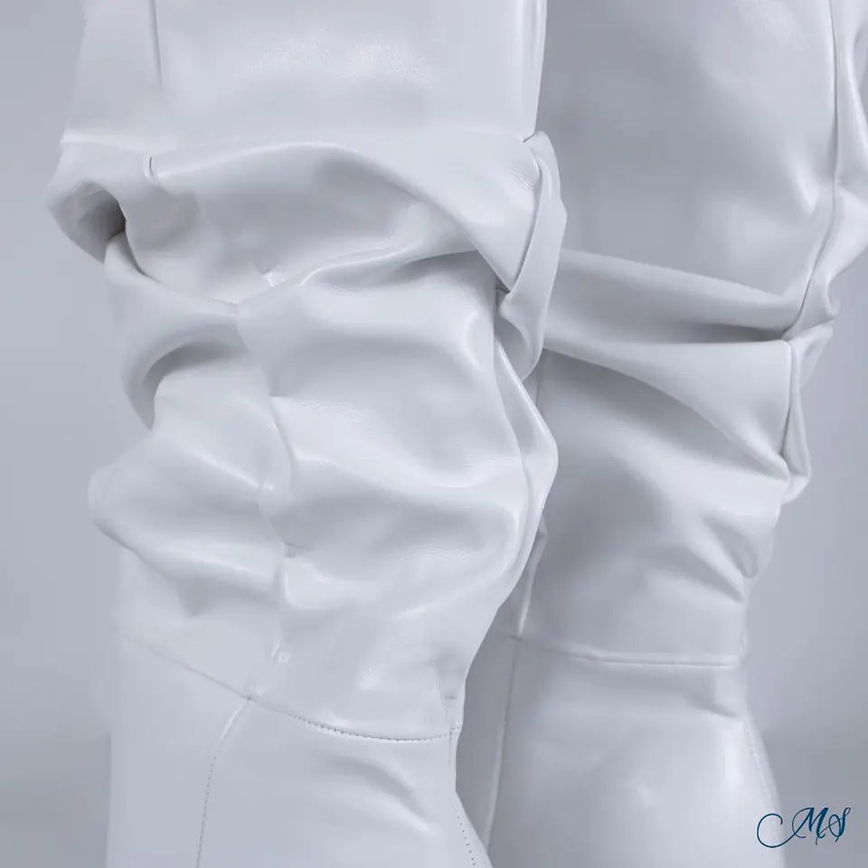 Botas Largas Marglo 73 Blanco  4