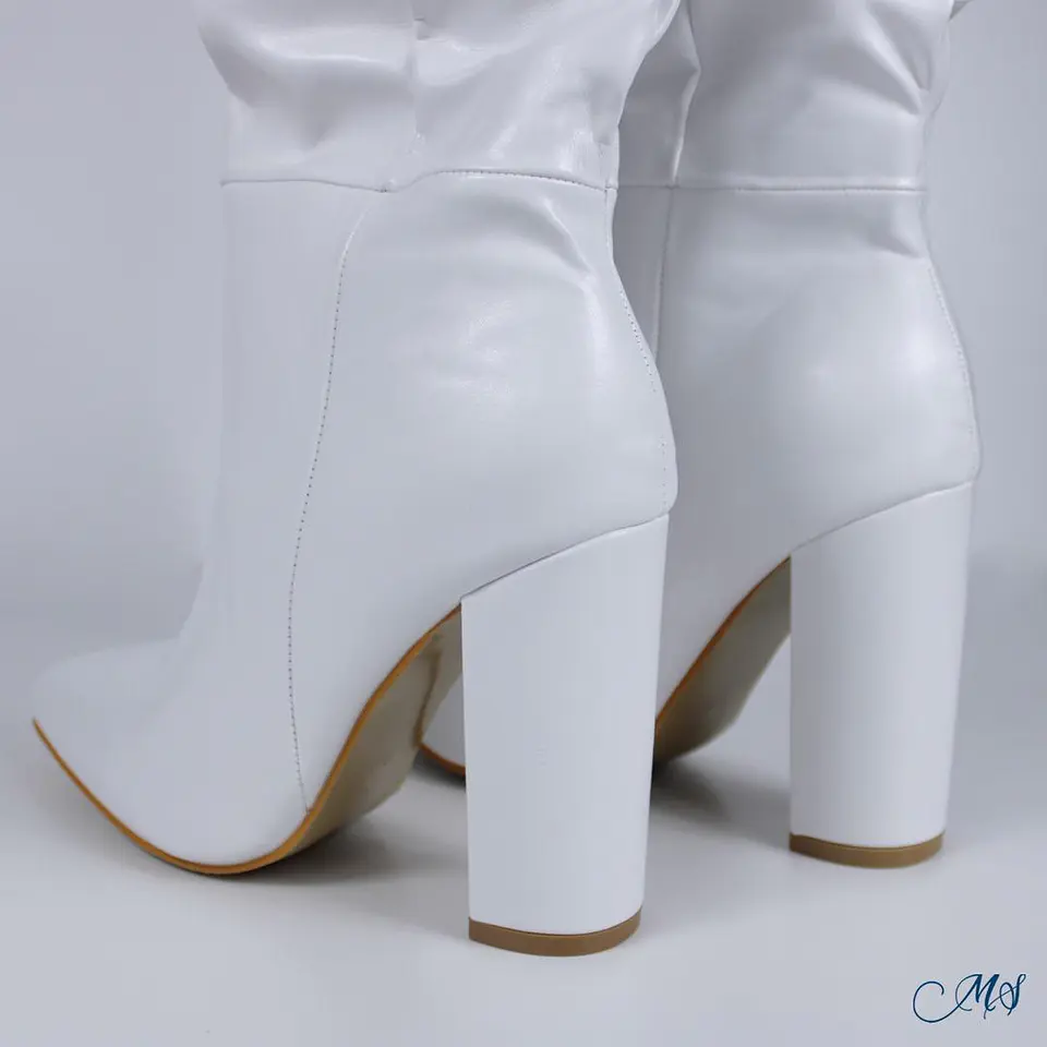 Botas Largas Marglo 73 Blanco  3