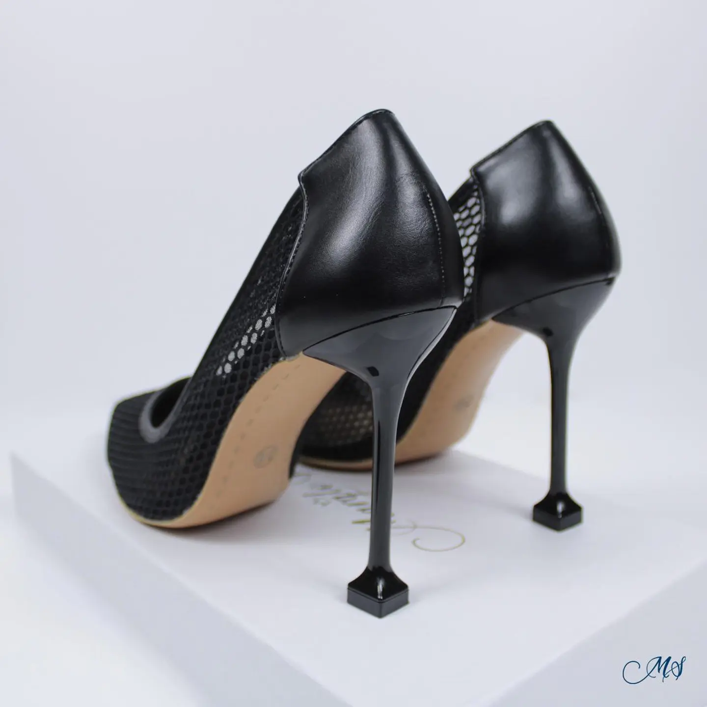 Stilettos Malla Marglo 16 Negro 2