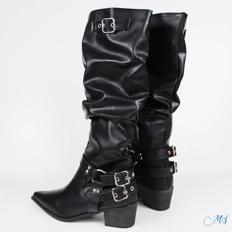 Botas Largas Marglo 61 Negro 4