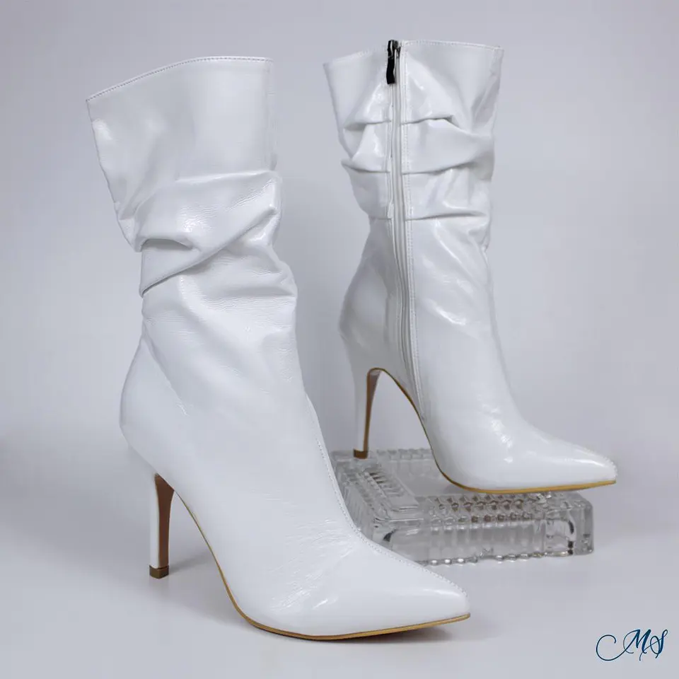 Botas Cortas Marglo 62 Blanco 7