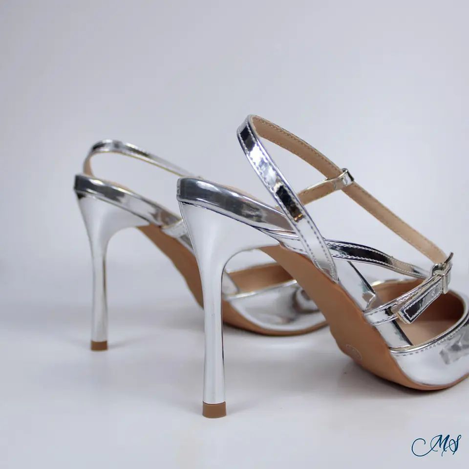 Stilettos Plateados Marglo 63 4