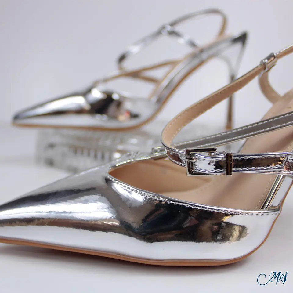 Stilettos Plateados Marglo 63 7