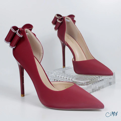 Stilettos Satín Marglo 28 Rojo