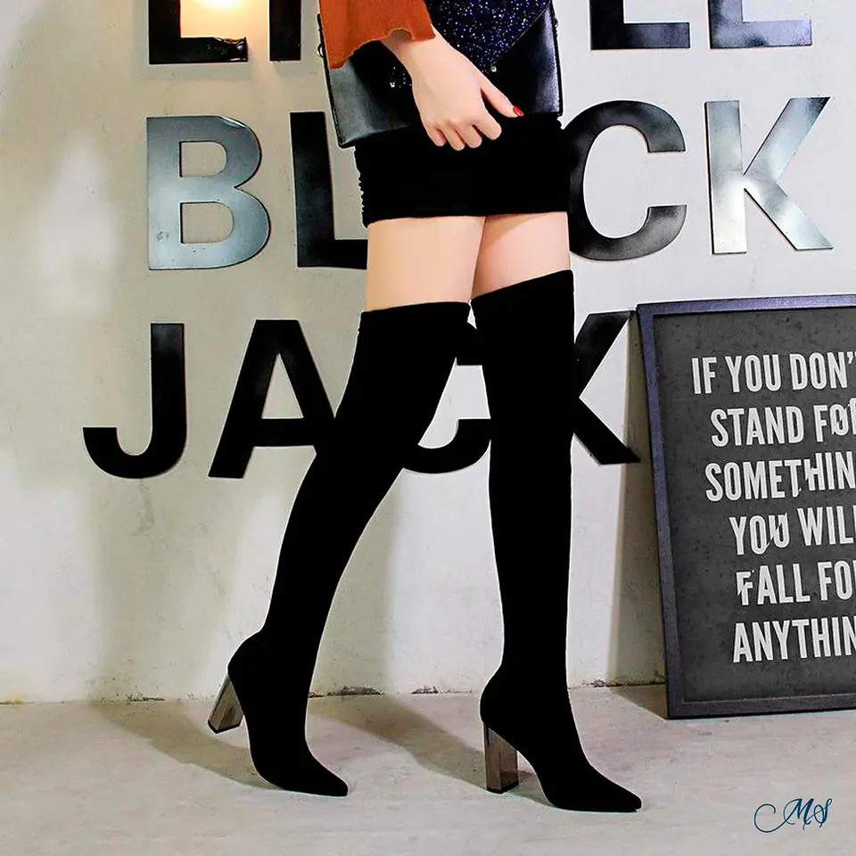 Botas Largas Negras Marglo 37 1