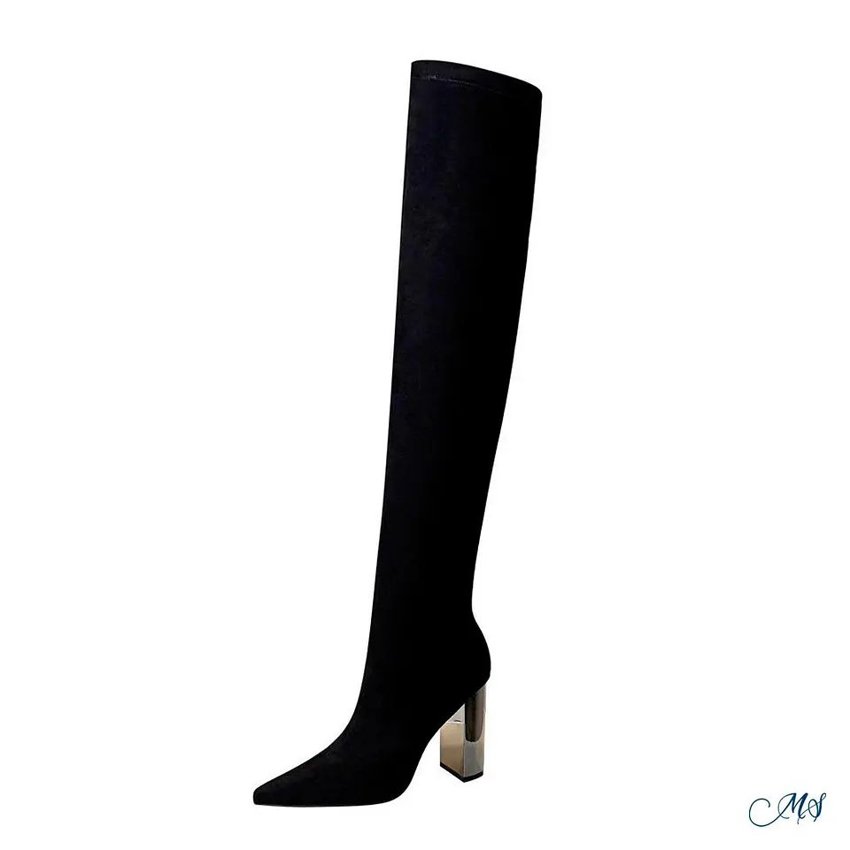 Botas Largas Negras Marglo 37 4