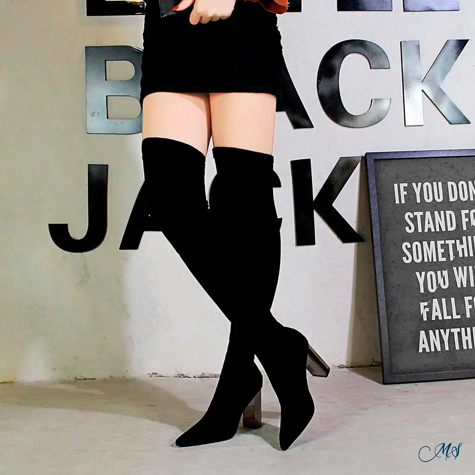 Botas Largas Negras Marglo 37 3
