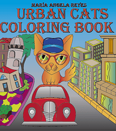 urban cats coloring book