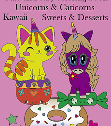 Unicorns & Caticorns coloring book