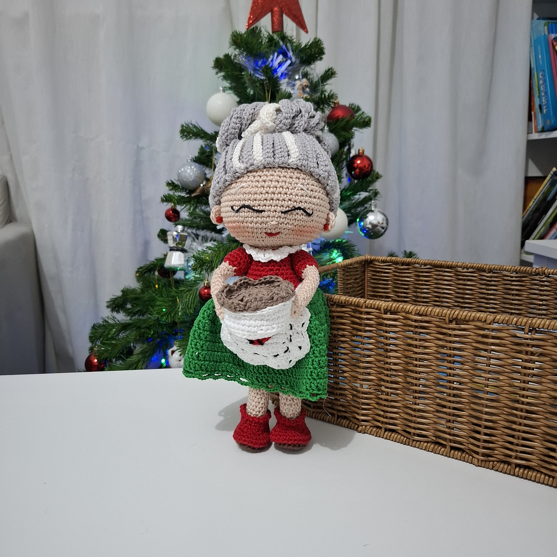 Mãe Natal em crochet - 1