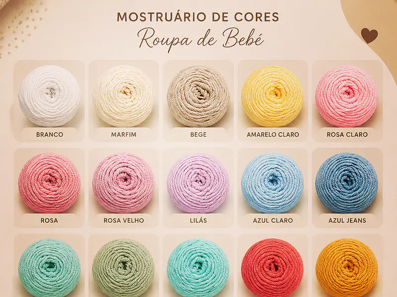 Paletas de Cores 100% Algodão 