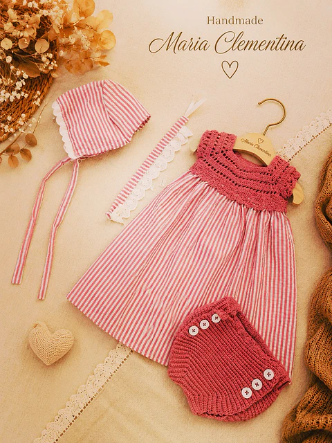 Conjunto Penelope Rosa Velho 