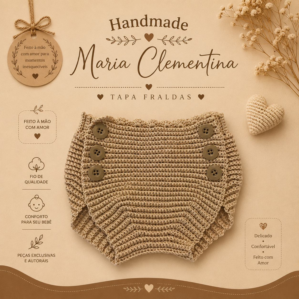 Conjunto Penelope Bege 6