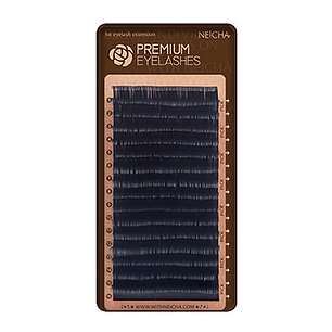 Premium Eyelashes Neicha 16 tiras - Extensiones de Pestañas Premium Soft Curvatura B y C