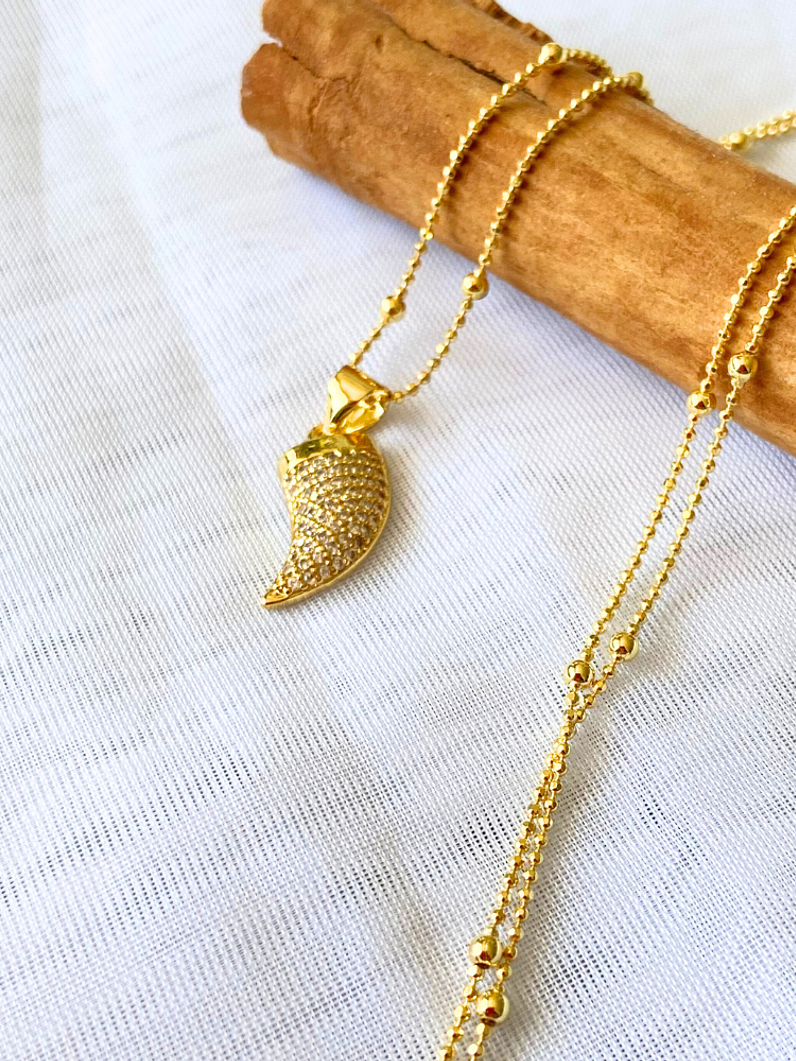 Collar Cuerno Gold 4