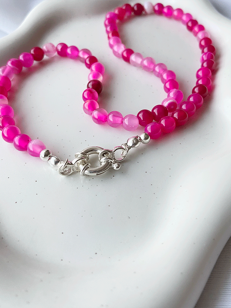 Collar Pilar Fucsia 2