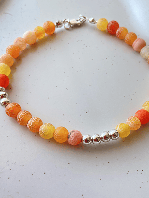 Pulsera Agata Cornalina
