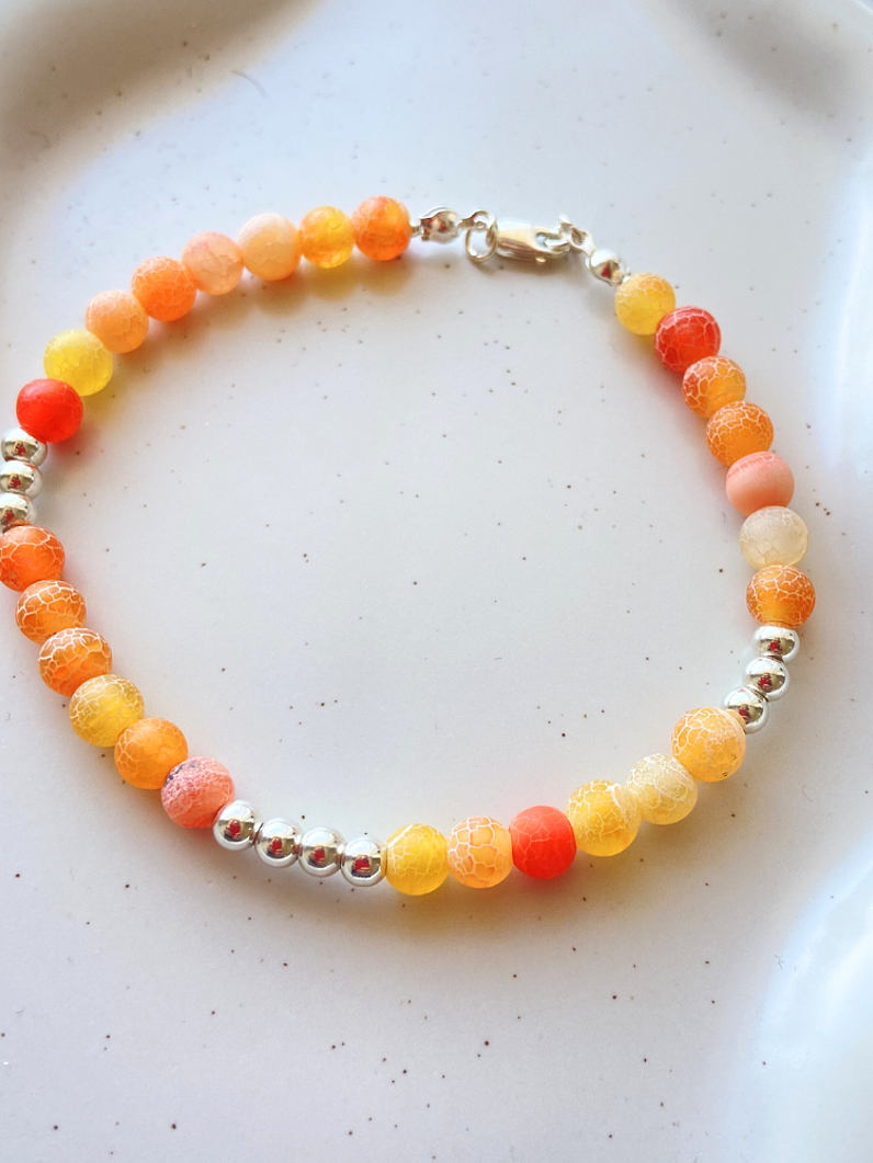 Pulsera Agata Cornalina 4