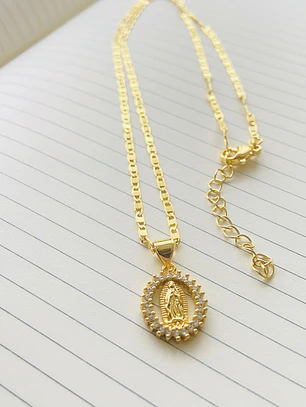 Collar medalla virgen