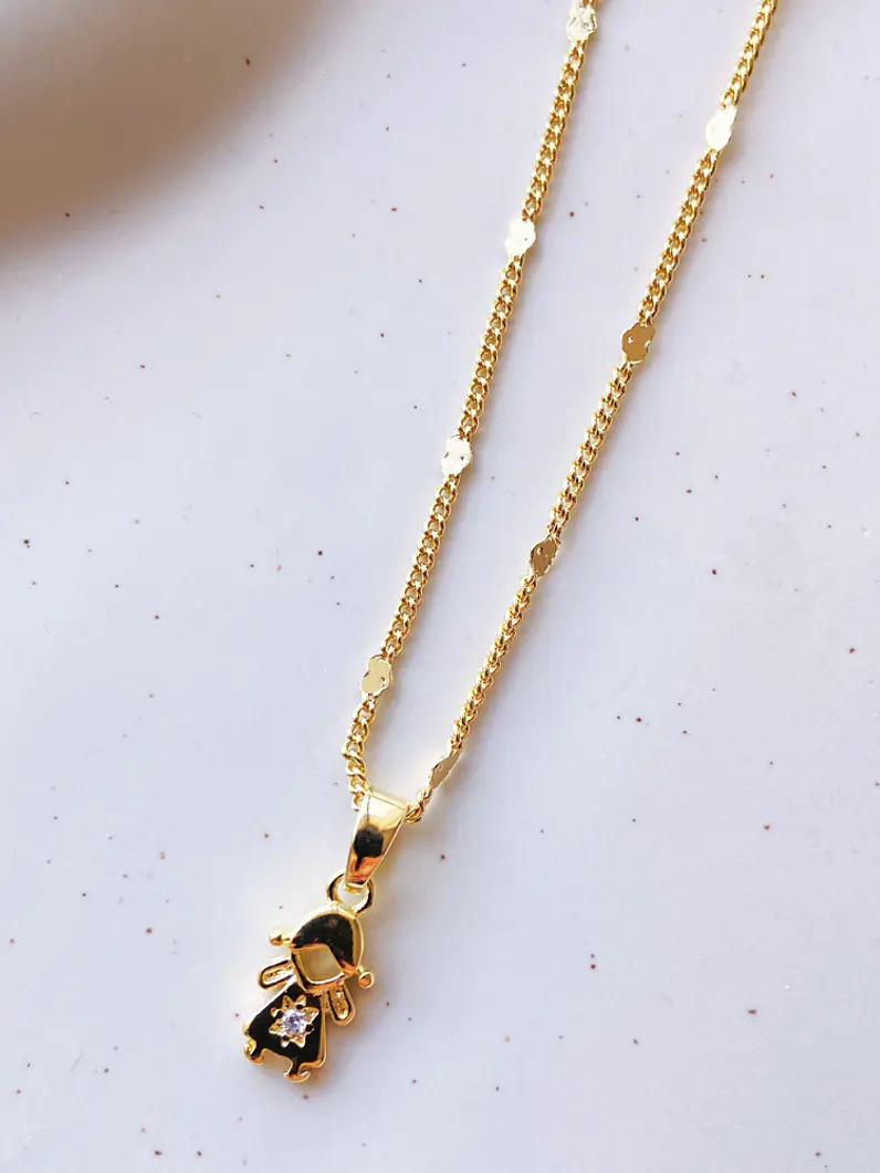 Collar niña gold 3