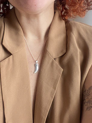Collar Colmillo Boho - Plata 925