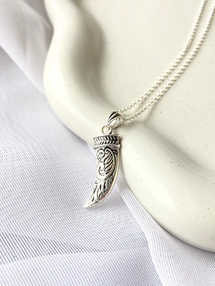Collar Colmillo Boho - Plata 925