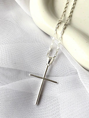 Collar Cruz Esencial - Plata 925