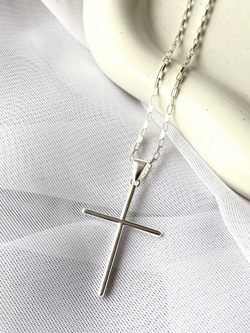 Collar Cruz Esencial - Plata 925 1