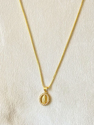 Collar medalla virgen