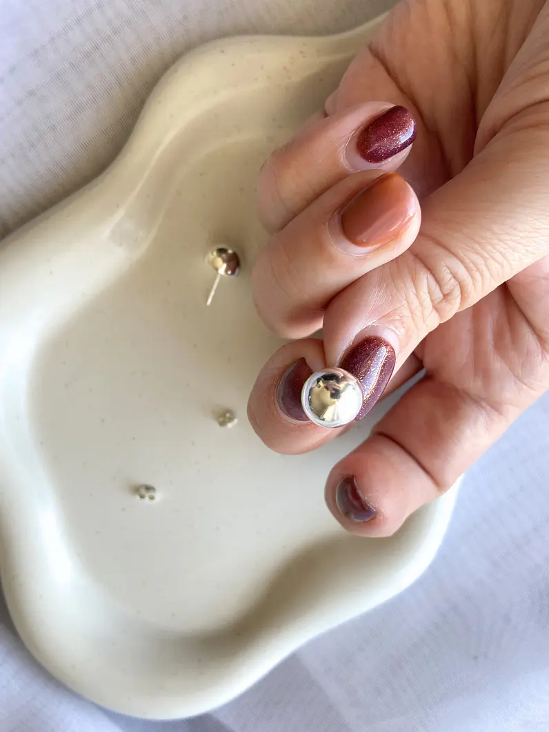Aros Martina - Semi perlas plata 925 3