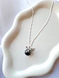 Collar Llamador de Ángeles Plata 925 con Esfera Negra - Miniatura 3