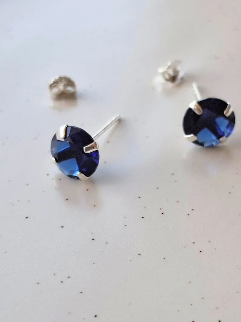 Aros circones azules 1