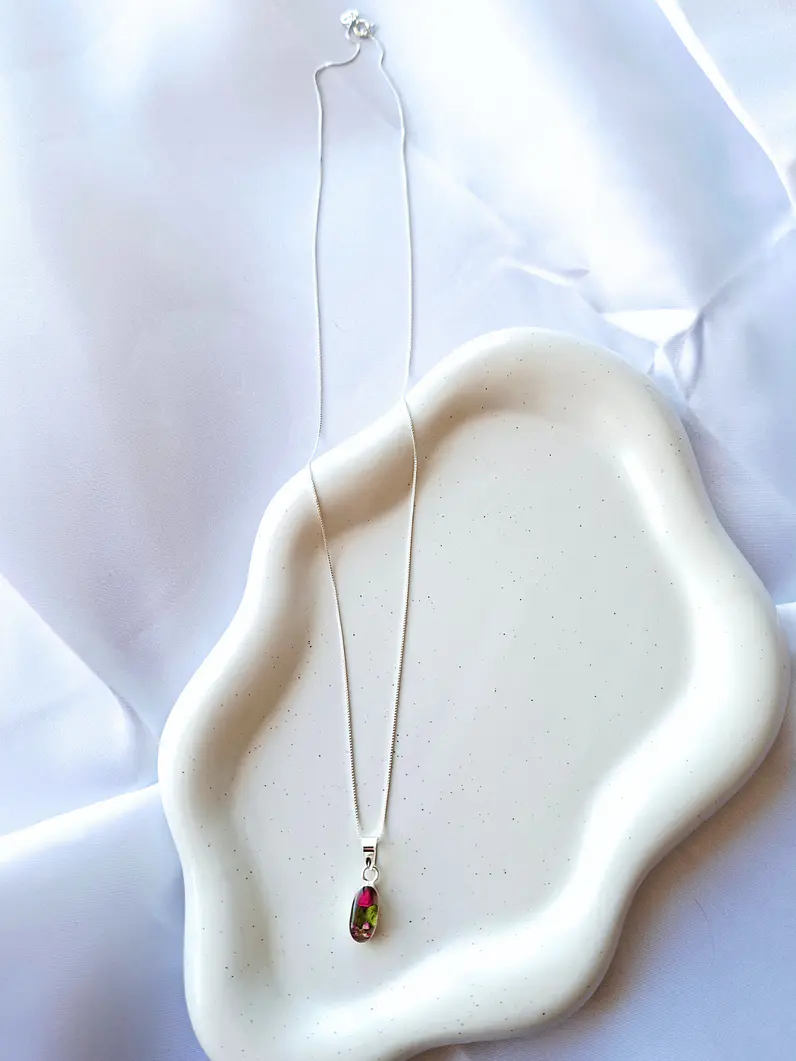 Set de Plata 925 con Flores  2