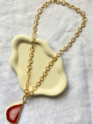 Collar Ágata Roja