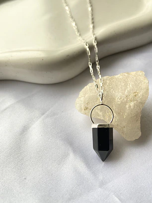 Collar Onix Plata