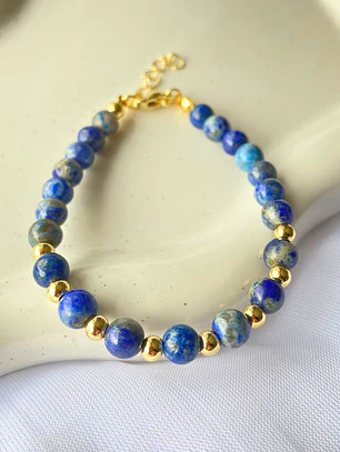 Pulsera Lapislázuli gold