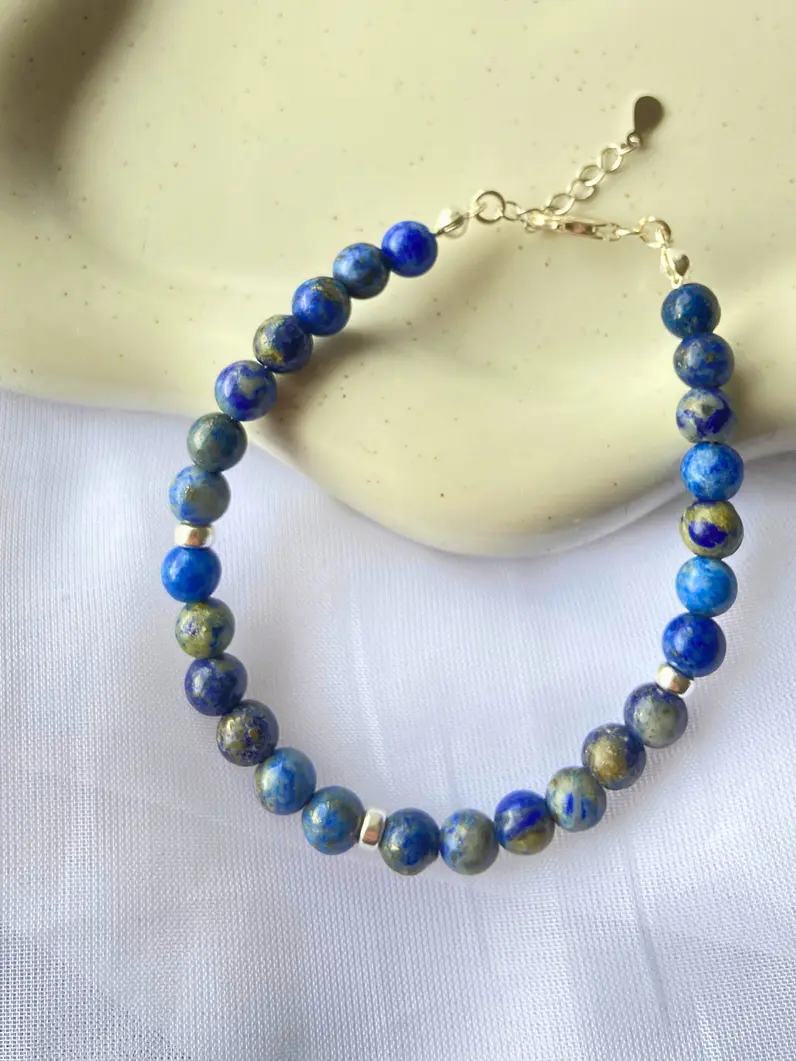 Pulsera Lapislázuli Plata 925 2