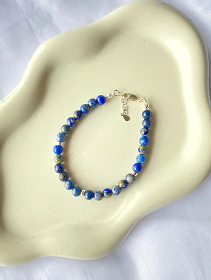 Pulsera Lapislázuli Plata 925