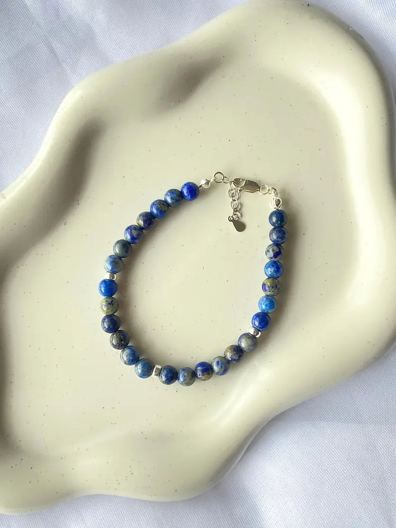 Pulsera Lapislázuli Plata 925 3