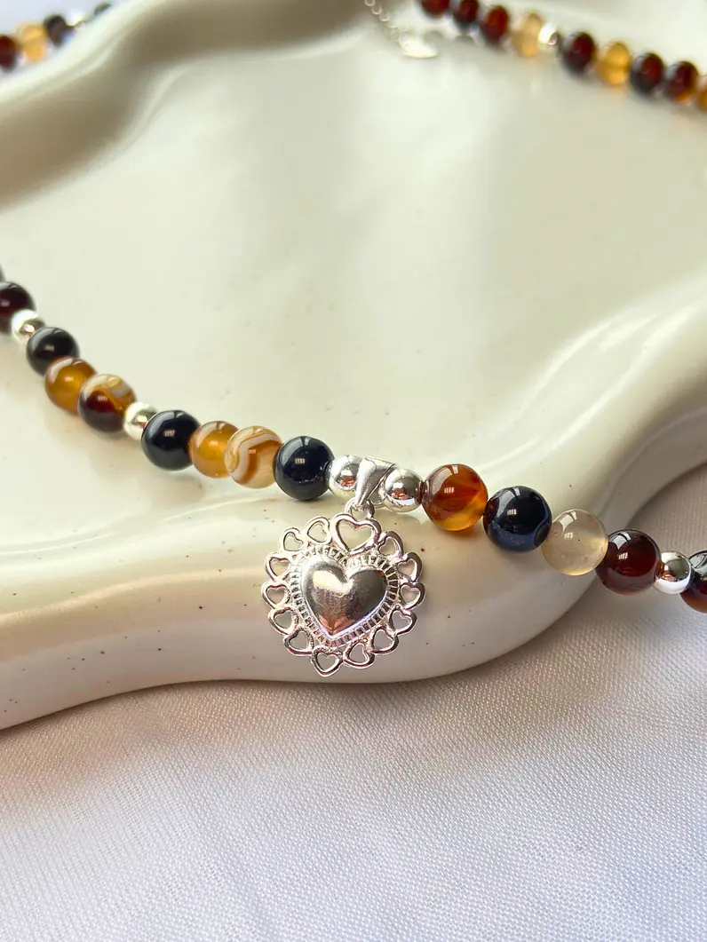 Collar Corazón de piedra 2