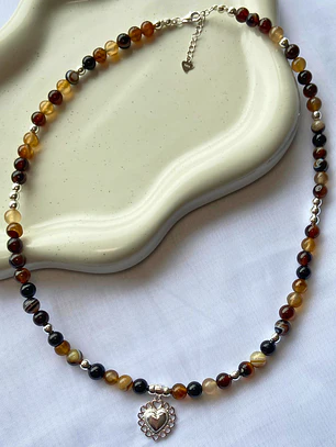 Collar Corazón de piedra