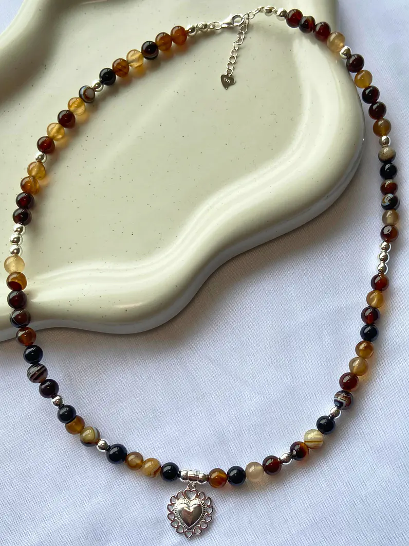 Collar Corazón de piedra 1