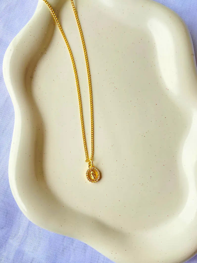 Collar mini medalla virgen 1