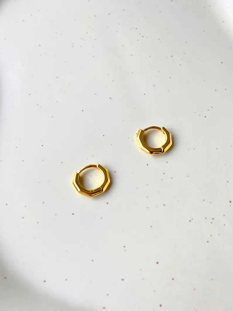 Mini argollas gold 3