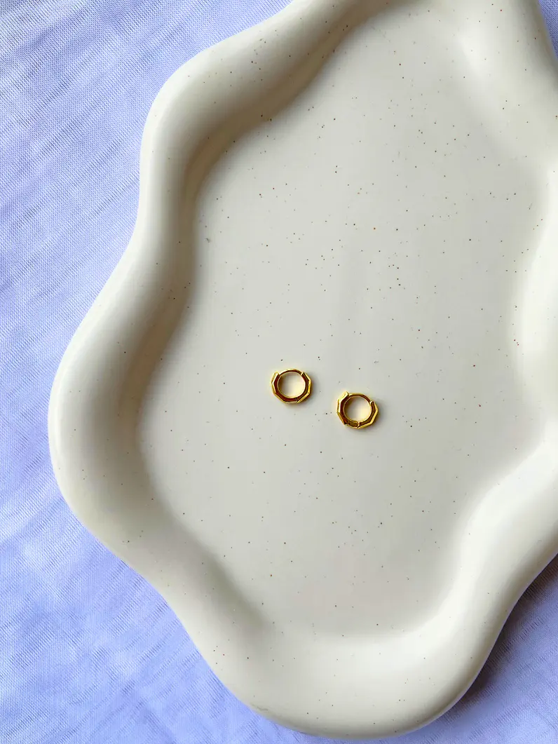 Mini argollas gold 2