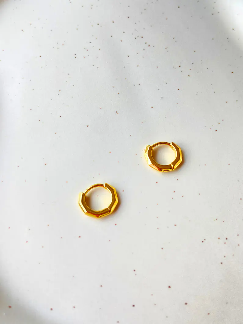 Mini argollas gold 4
