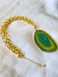 Collar Ágata Verde Chunky - Miniatura 1